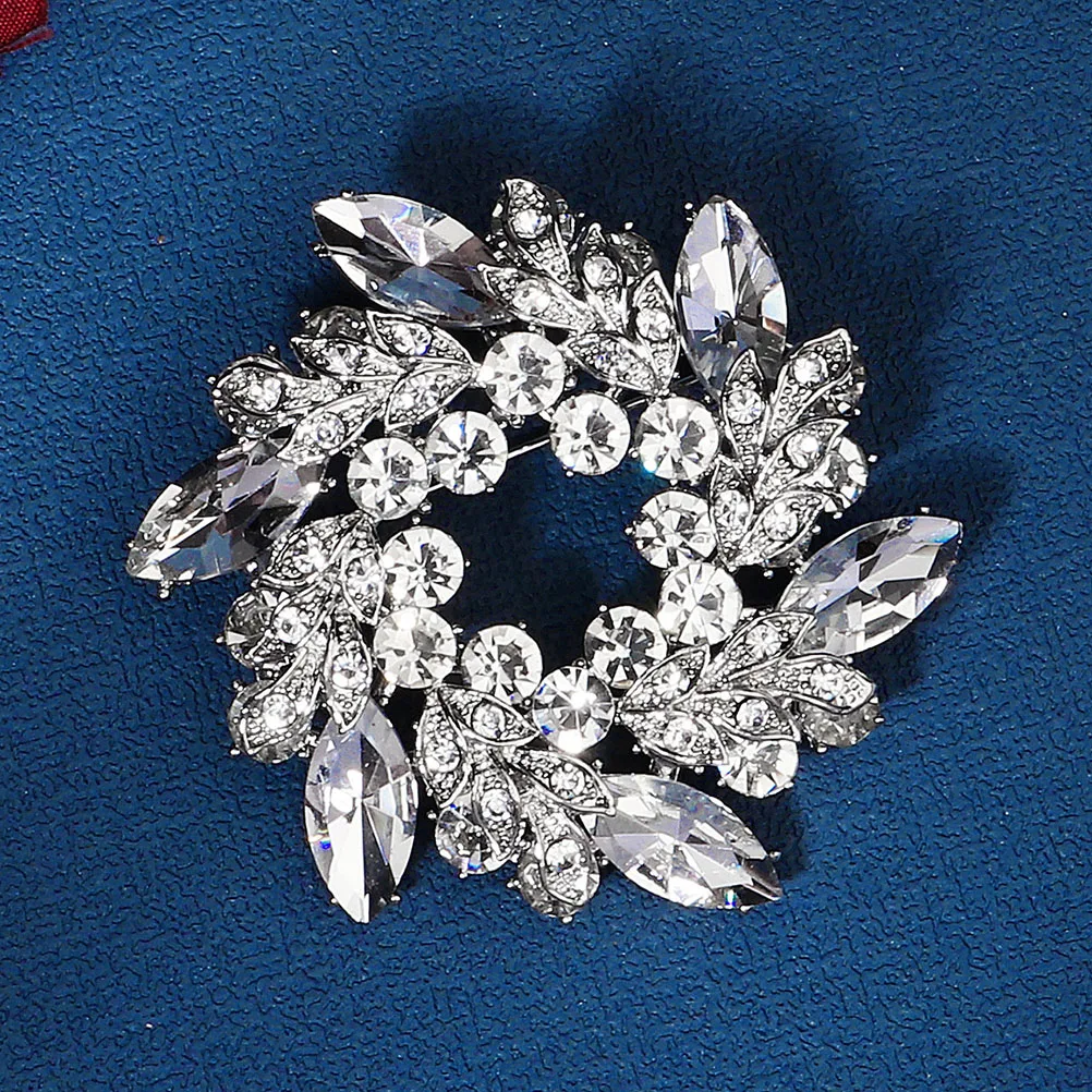

Wedding Brooch Pins Crystal Costume Jewelry Bouquet Personalized Alloy Gifts Rhinestone Brooch Decorative Practical Women