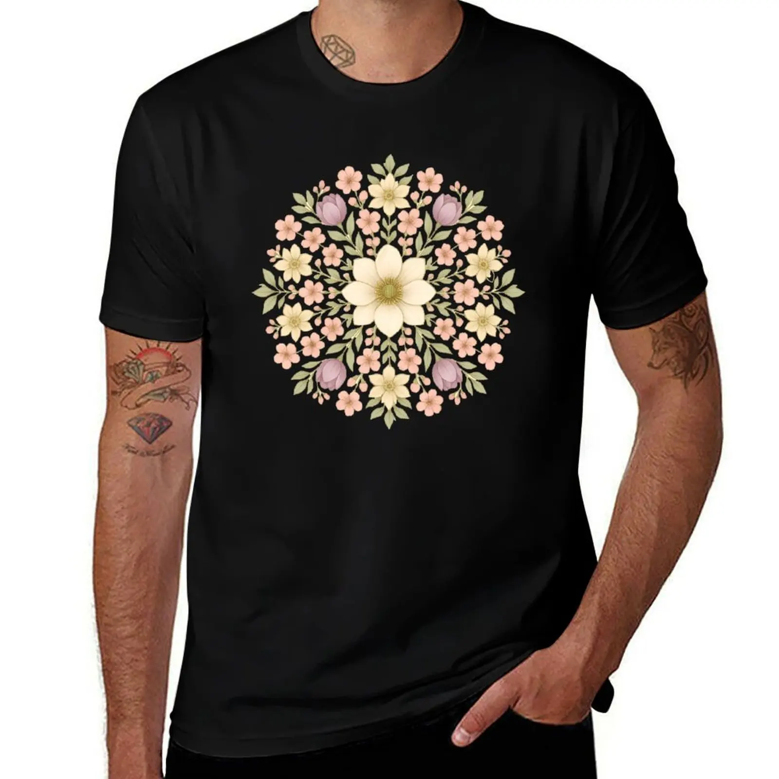 

Blossom Harmony – Floral Spring Mandala T-Shirt anime t shirts Clothing funny gifts tees T-shirt men