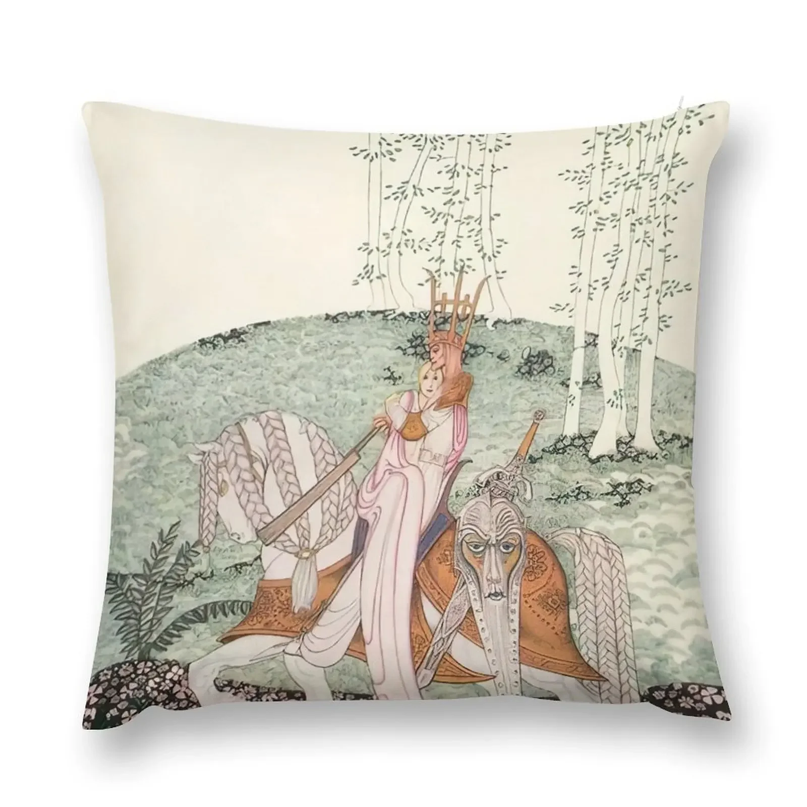 

kay nielsen prints, kay nielsen paintings, kay nielsen artwork Throw Pillow Pillowcases sleeping pillows pillow