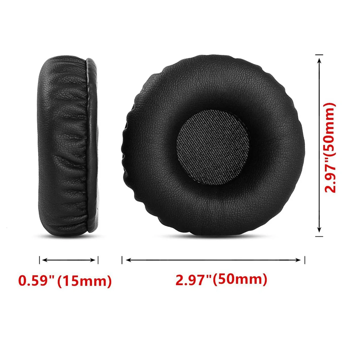 ポータブル多機能ヘッドフォンカバー,jabra pro 920, 930, 935, 9450, 9460, 9465, 9470,用のイヤーカップ,1セットあたり2個