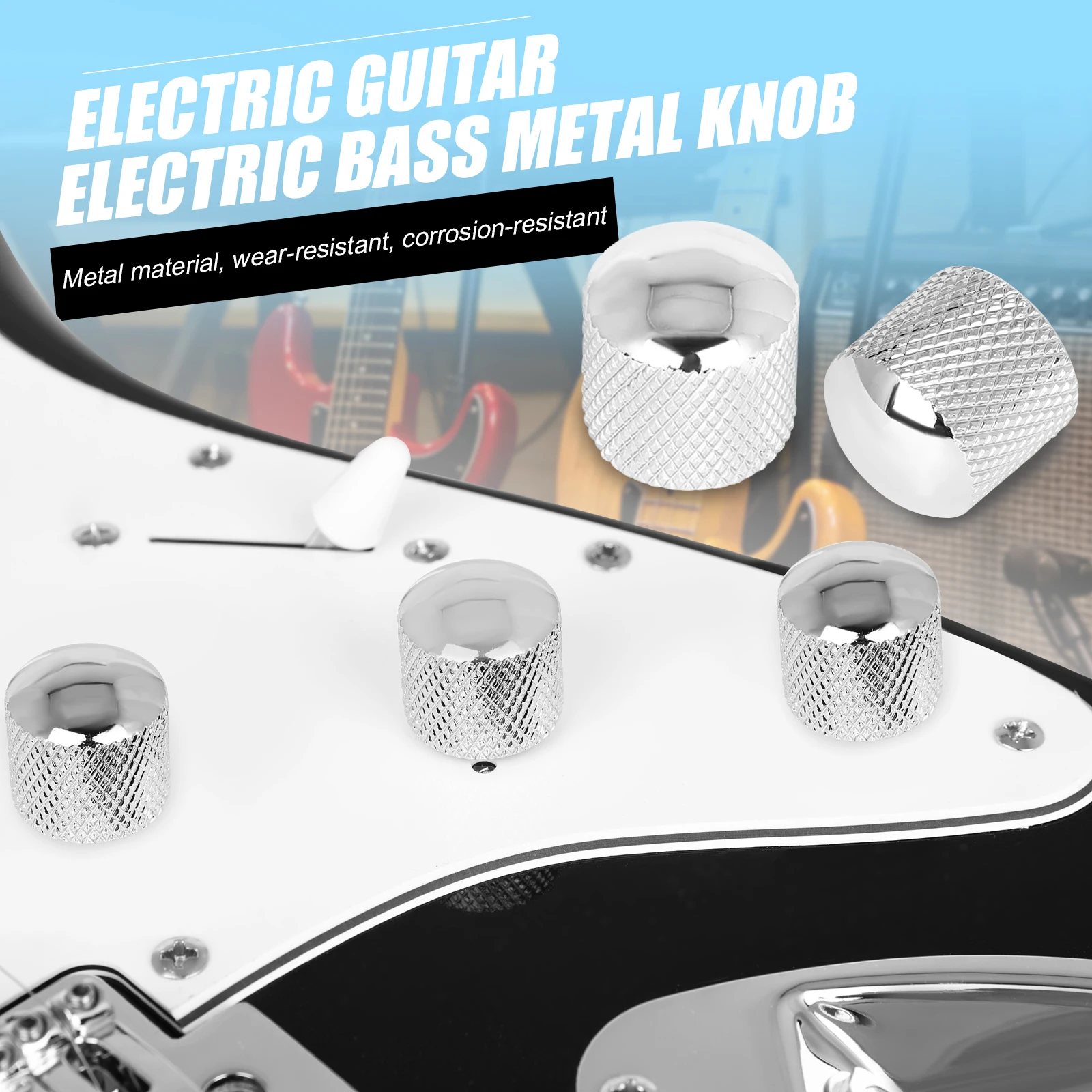 IRIN ZY-147 Guitar Volume Tone Knob Cap Potentiometer Control Knobs Metal Dome Control Knobs Guitar Bass Parts & Accessories