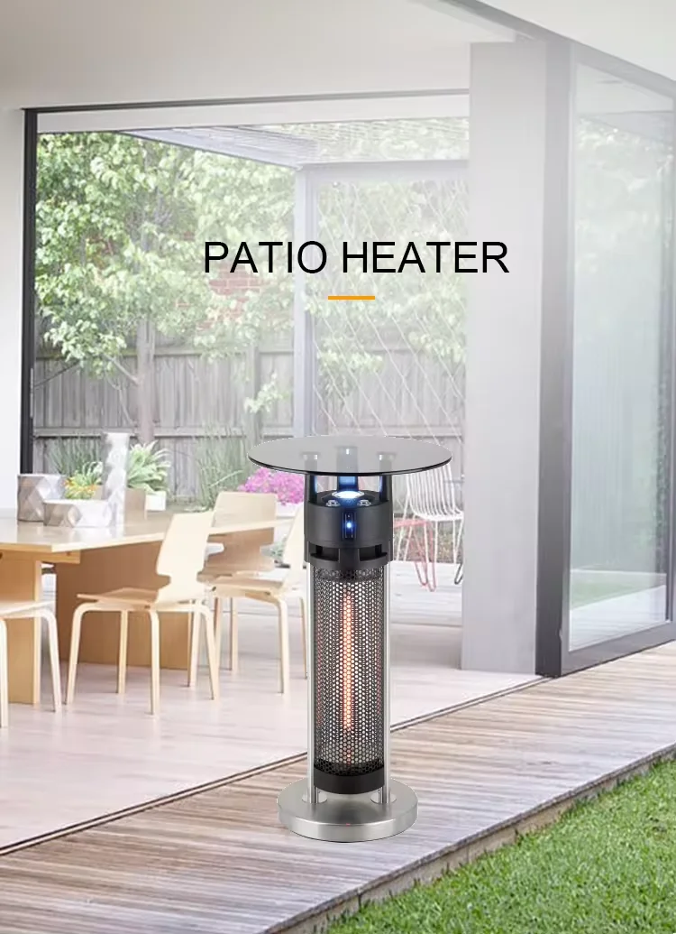 China Manufacturer Perfection 1400W Led Lighting Portable Stainless Steel Carbon Fiber Infrared Patio Heater