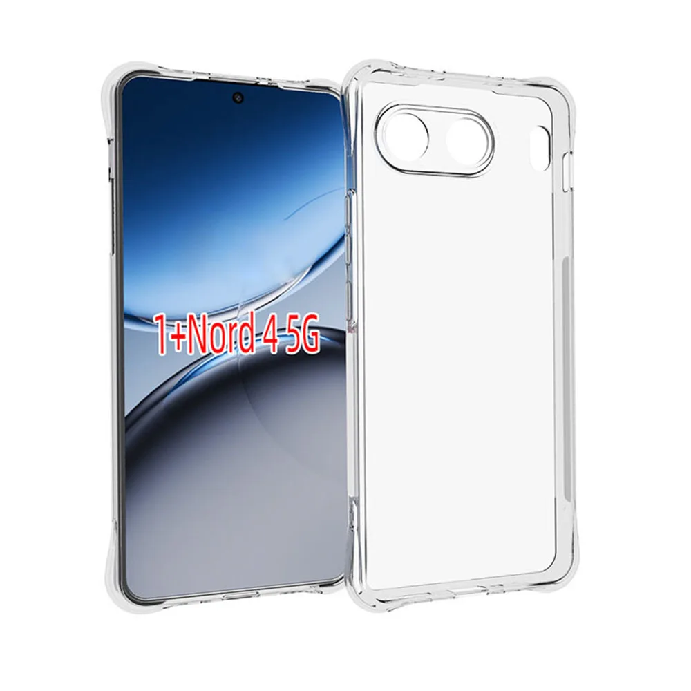 Case for Oneplus Nord 4 Reinforced Corner Soft TPU Clear Shockproof Cover for Oneplus Nord4  CPH2663 Couqe Funda