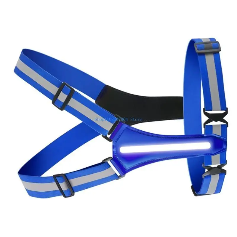 

N7YF LED Reflective Glow Vest Be Seen and Protected During Nighttime Workouts!