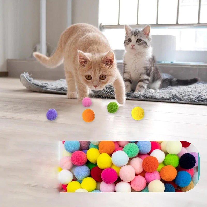 Cat Toy Ball Interactive Launch Training Toy For Pet Puppy Dog Kitten Creative Mini Shooting Gun Games Stretch Plush Ball Toys