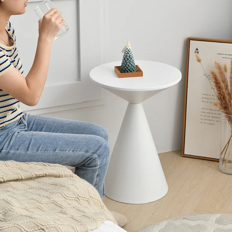 Italian Coffee Table Light Luxury Round Coffee Tables Modern Living Room Sofa Side Table Bedroom Bedside Table Mesa Muebles Mesa