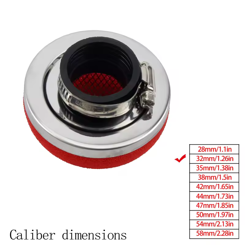 Motorcycle Air Filter Cleaner Air Filter 2 Stroke Engine Dirt Pit Bike Scooter 28/32/35/38/42/45/50/54/58MM Moto Parts - Image 21
