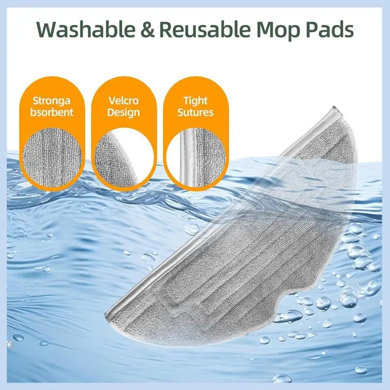

MLGB-For Roborock Q8 Max+ And Q8 Max Vacuum Cleaner Replacement Accessories Kit Main Side Brushes Filters Mop Pads Dust Bags