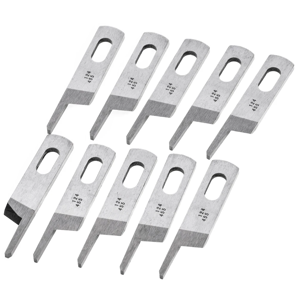 10PCS 12445508 Industrial Sewing Machine Spare Parts Upper Knife 124-45508 With StrongH Brand For Juki Overlock MO-3300 Blade