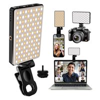 LED Selfie Light 3000Mah 120 LED Rechargeable Phone Light Clip 3 Light Modes Ring Light for Phone iPad Camera Laptop Selfie