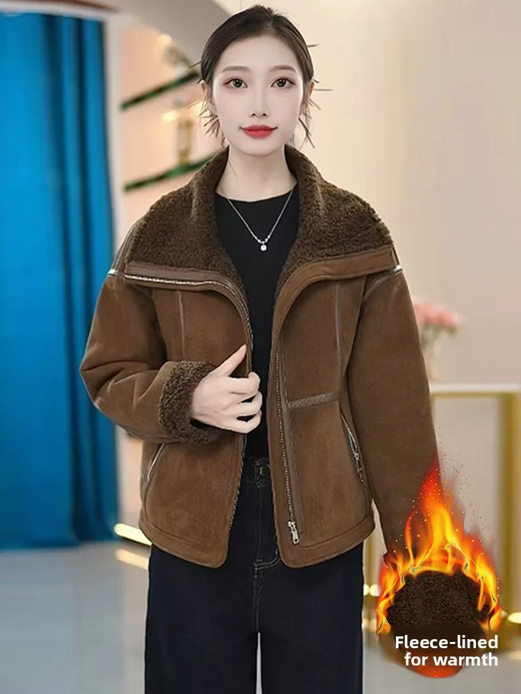 Vroege winter of losse damesjas 2026 nieuwe Sle Fce gevoerde, faionable gewatteerde katoenen jas Simplici ontwerp rits...