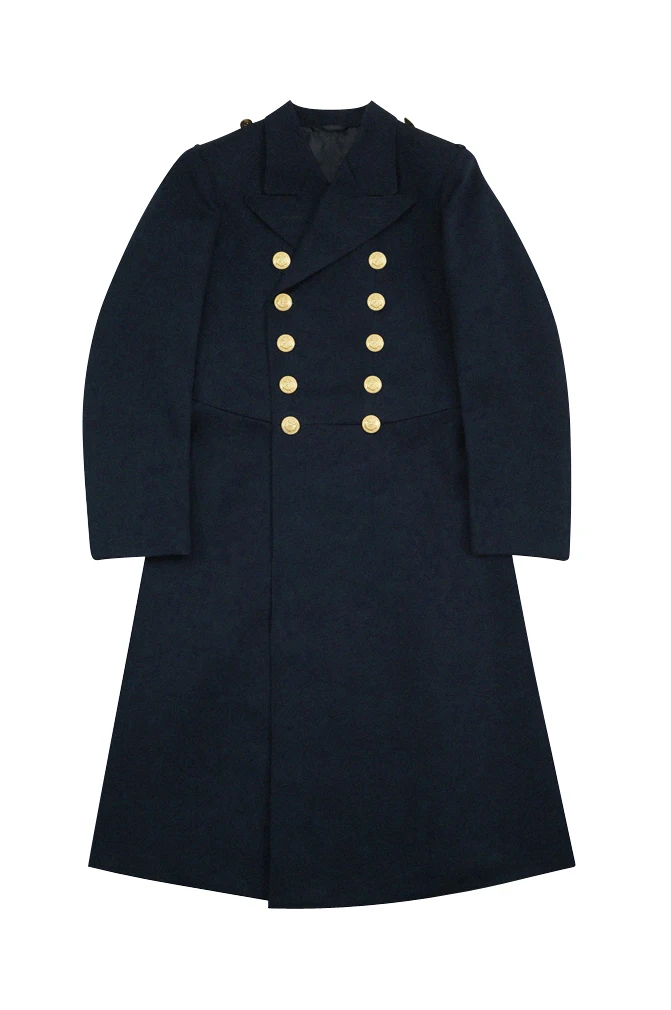 GUWG-011 WWII Allemand Kriegsmarine Officier Général Laine Bleu Marine Manteau