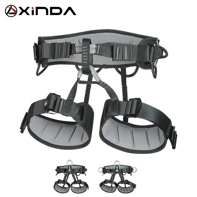 Xinda Outdoor Harness Comfortable Multi-Functional Climbing Half-Body Gale Panther Eagle Safety Belt For High-Altitude Operation