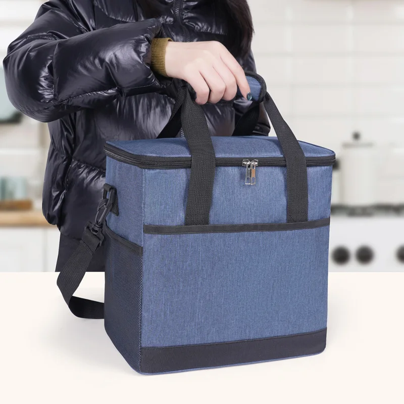 

Сумка-холодильник большой вместимости для тяжелых условий эксплуатации – портативная термосумка для сохранения свежести продуктов для пикника и ежедневных обедов