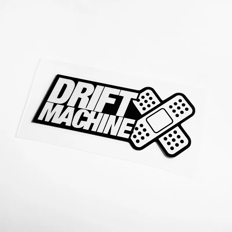 Car Stickers Band Aid DRIFT MACHINE Applique Reflective for Auto Scratches Cover Motorcycle Helmet Bike