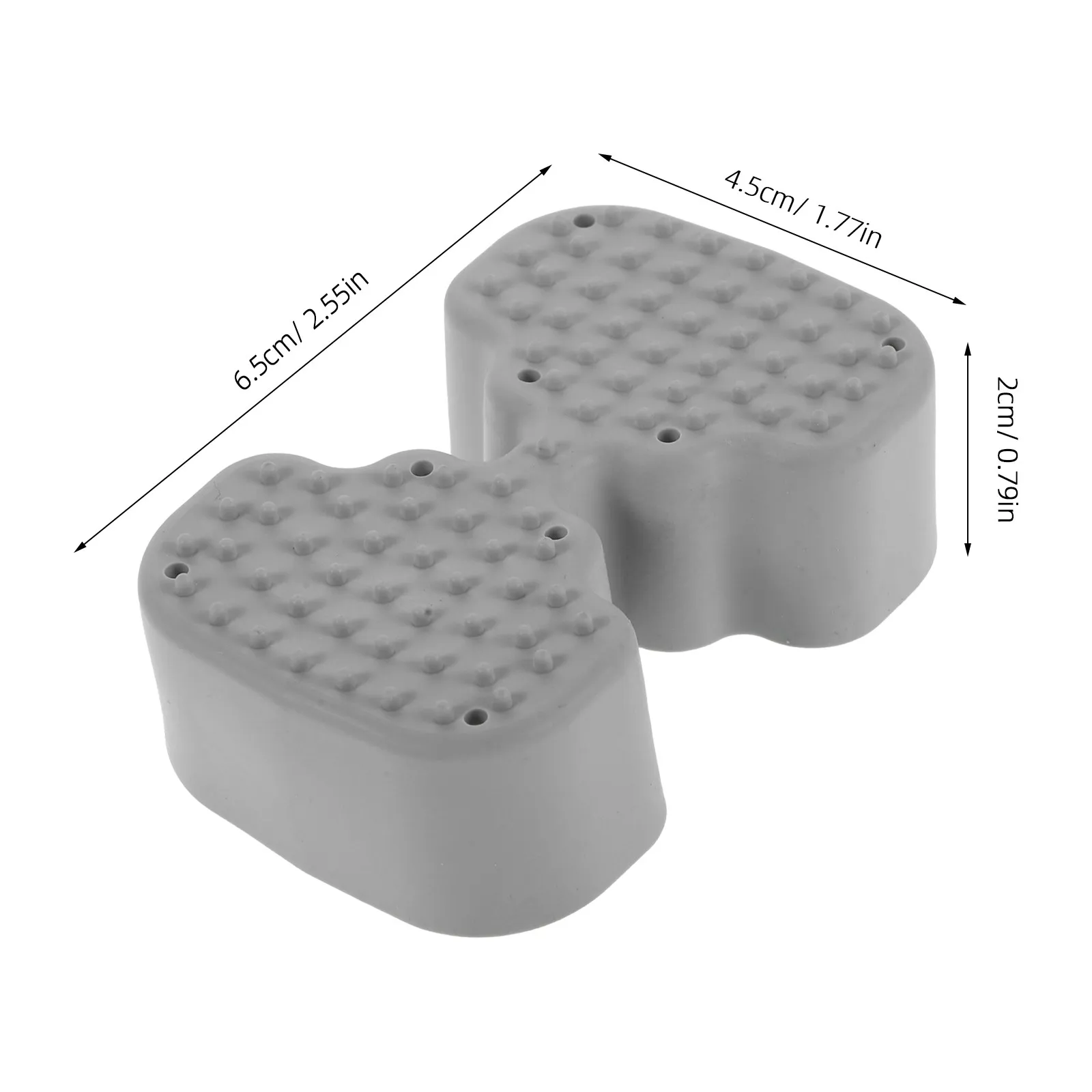 4Pcs Shower Stool Anti-Slip Replacement Feet Set Textured Grip Rubber Leg Caps Waterproof Heavy Duty Foot Pads Bathroom Safety