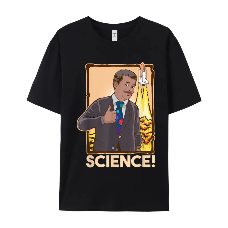 Neil deGrasse Tyson Science 3531 T Shirt for Men Funny Christmas Tops Tees Short Sleeve Family Casual T Shirt Crew Neck Cotton