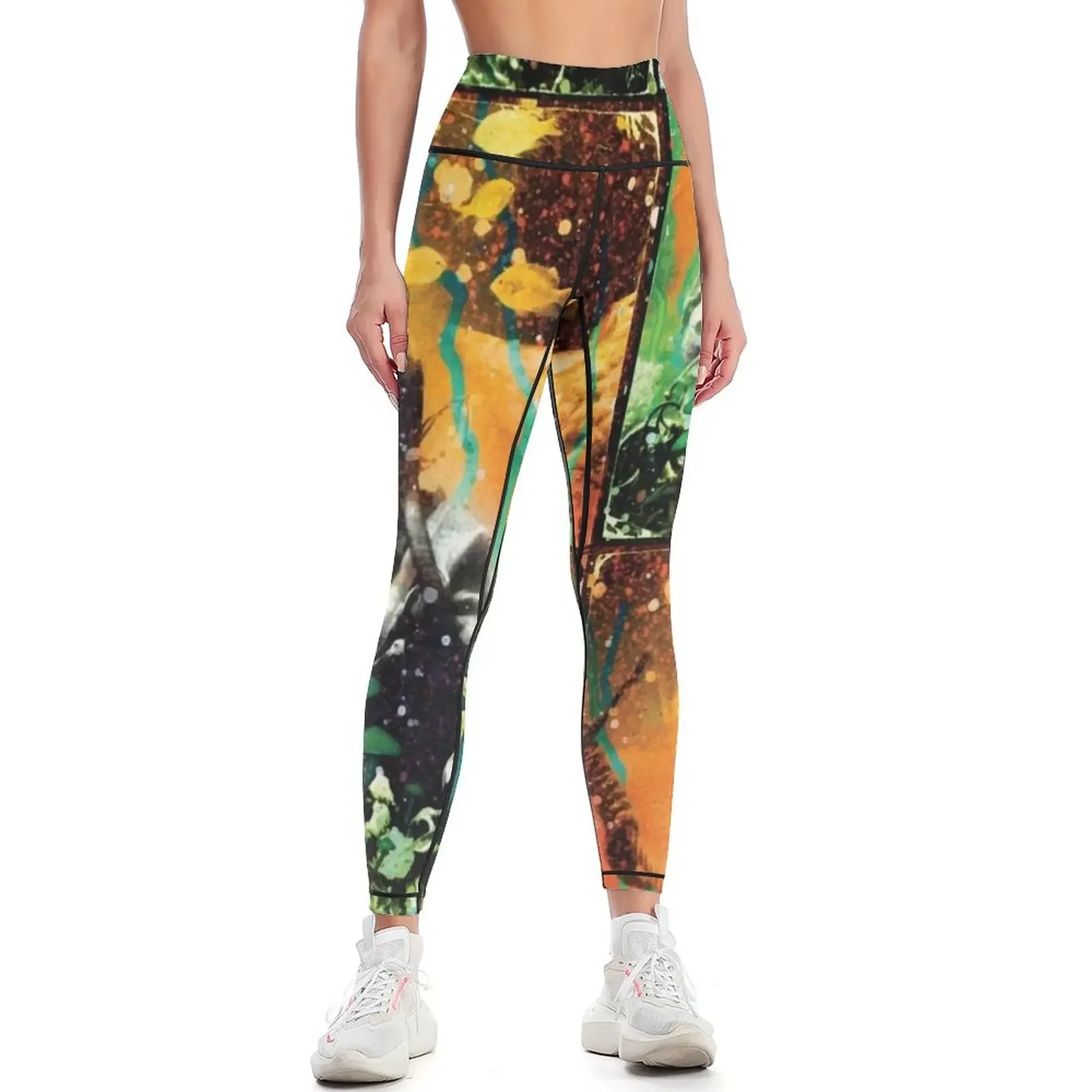 

Deep Sea Fungi Leggings sporty woman gym sportswear gym gym's sportswear Women's gym Womens Leggings