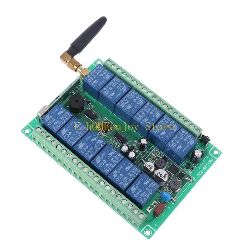 

B0KF 315MHz 12 Channel Wireless Remote Control Switch Receiver 12 Buttons Transmitter