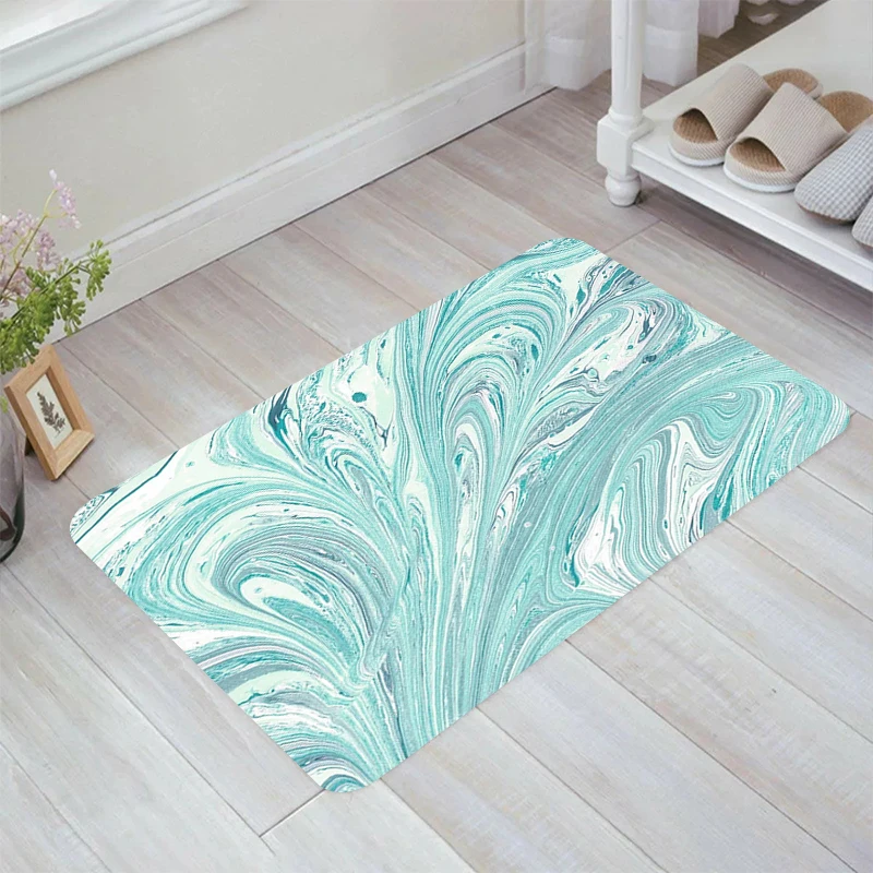 Strata Liquid Floor Mat Aesthetic Room Decoration Home Kitchen Rug Carpet Entrance of House Carpets Rugs Balcony Foot Door Mats