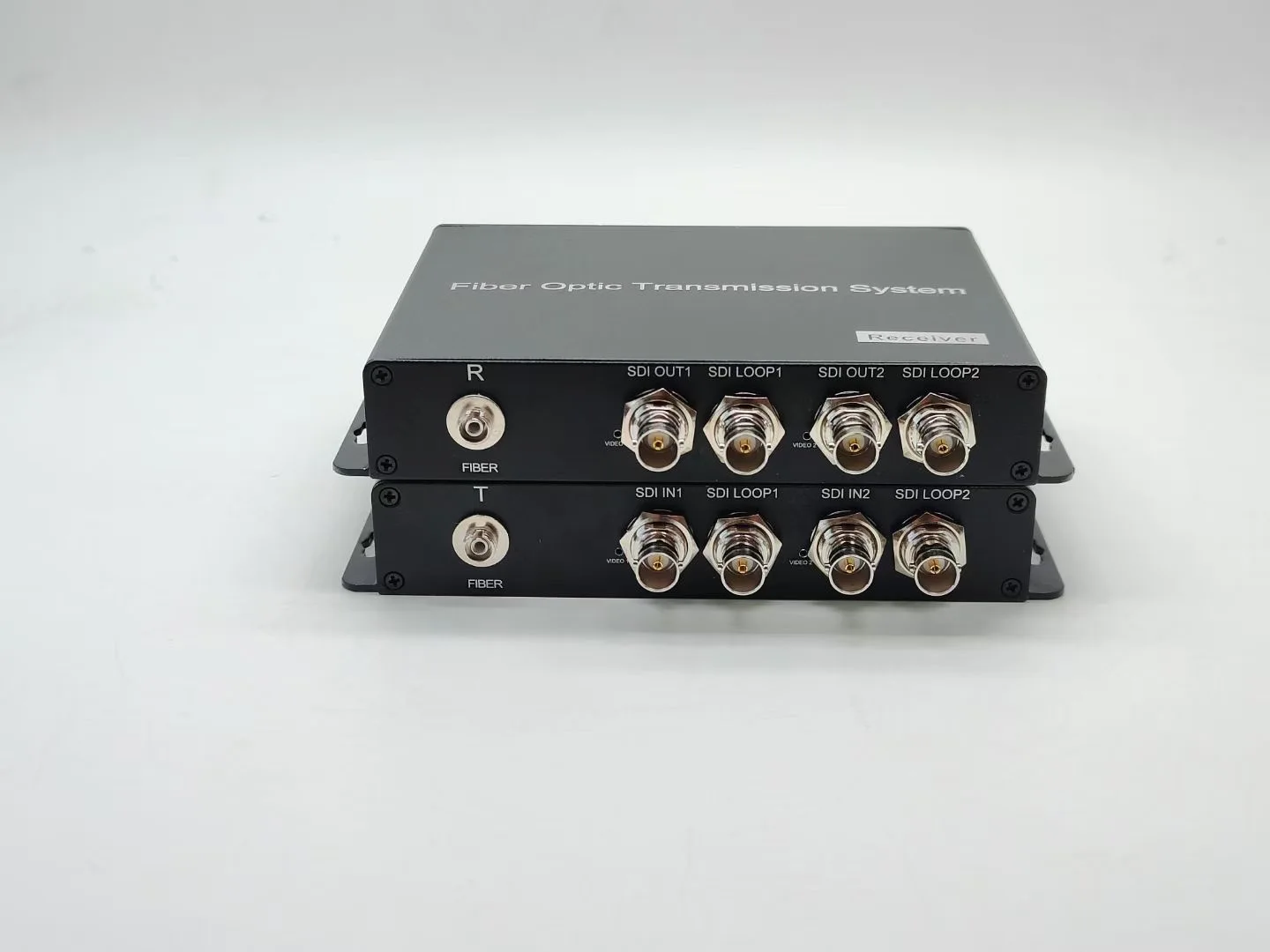 TV Station Studio SDI 4K over Fiber Extender Ricetrasmettitore SDI 12G a 2 canali