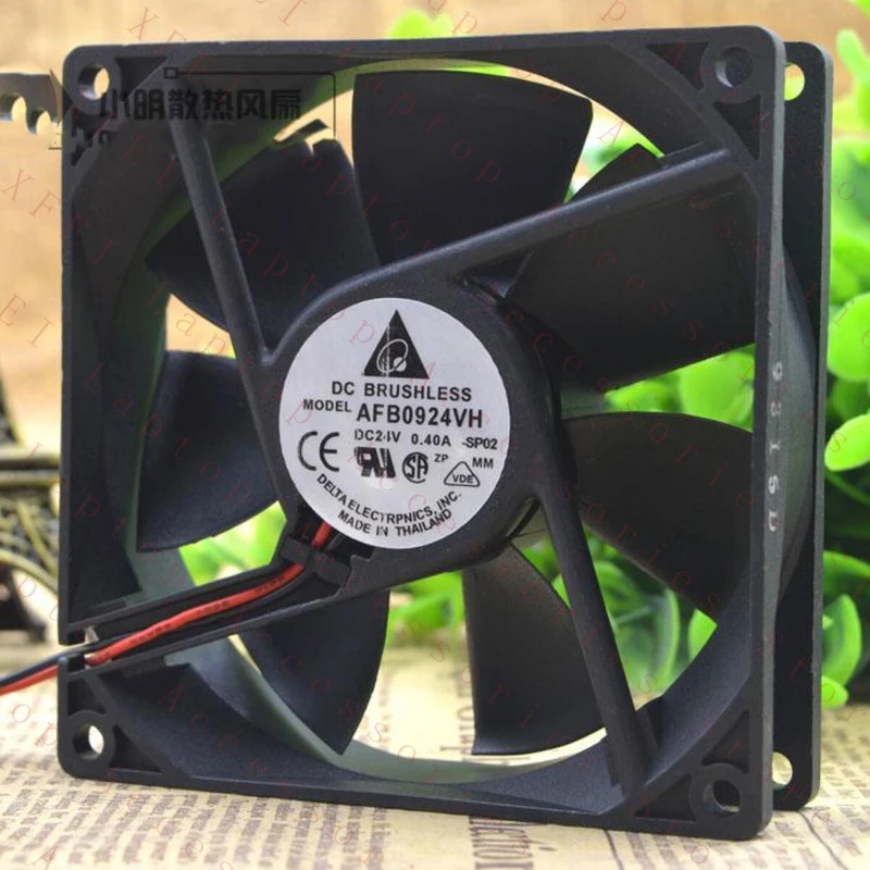 

D 1PC for Delta AFB0924VH Cooling Fan DC 24V 0.4A 92x92x25mm 2 PIN New