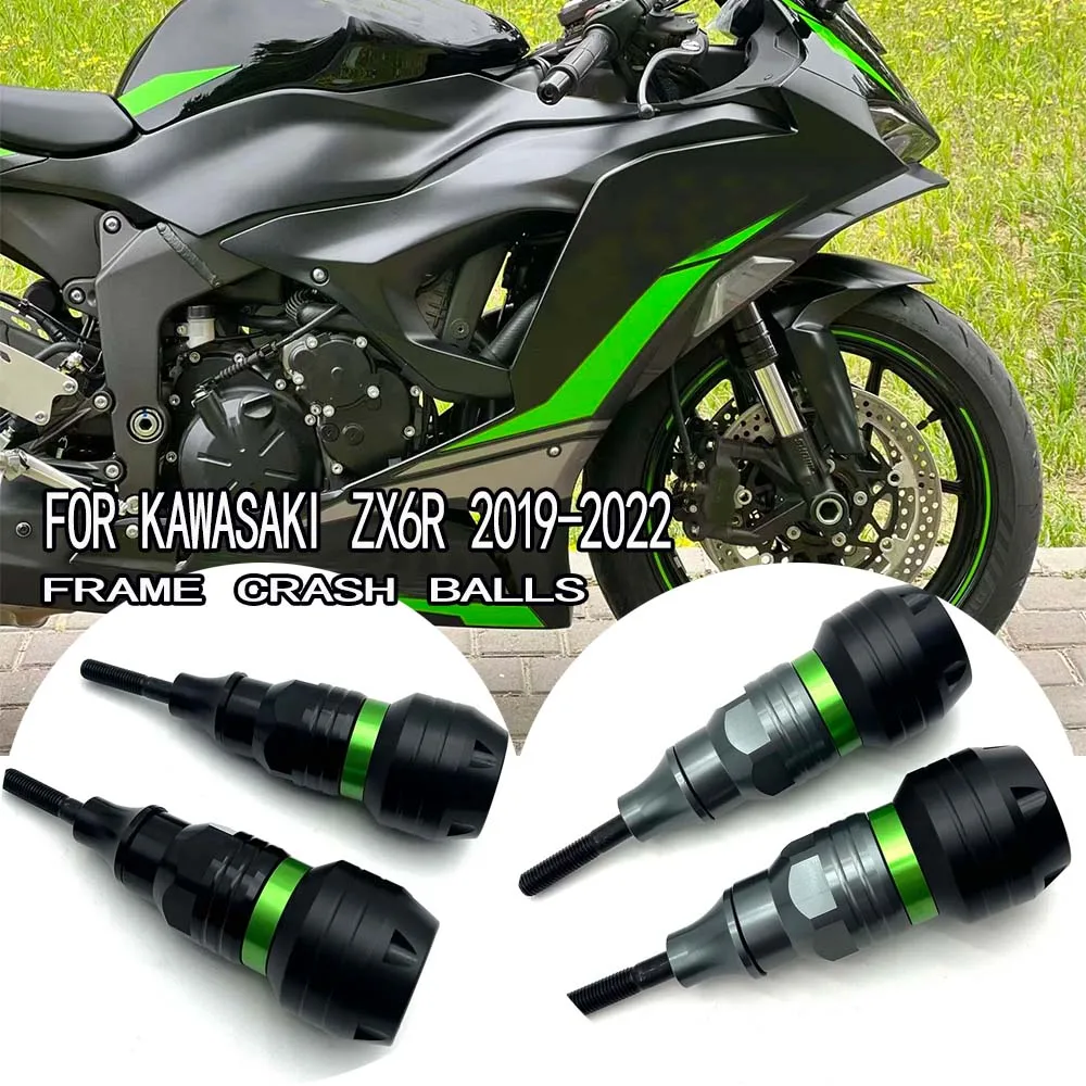 For Kawasaki ZX6R 2019-2022 Accessories Anti-drop Ball Modification - Racing Bumper Modification High-strength