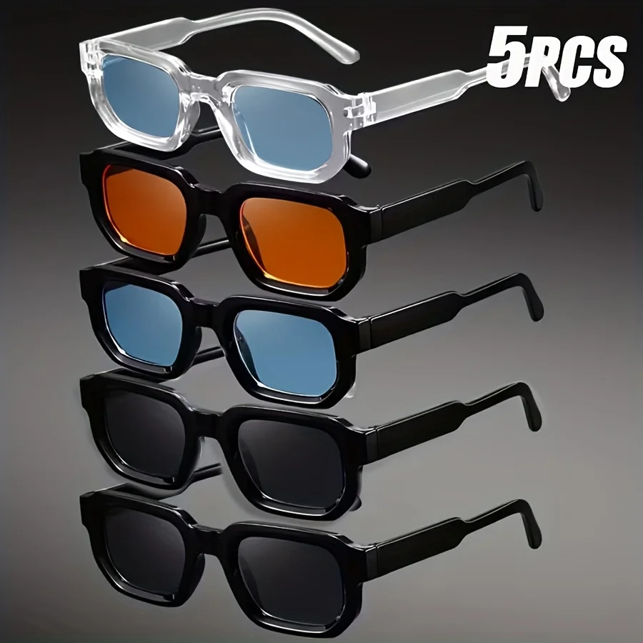 Nieuwe Mannen Vintage Rechthoek Frame Zonnebril Mode Retro Zonnebril Luxe Merk Design Bril UV400 Brillen Vrouwen Bril