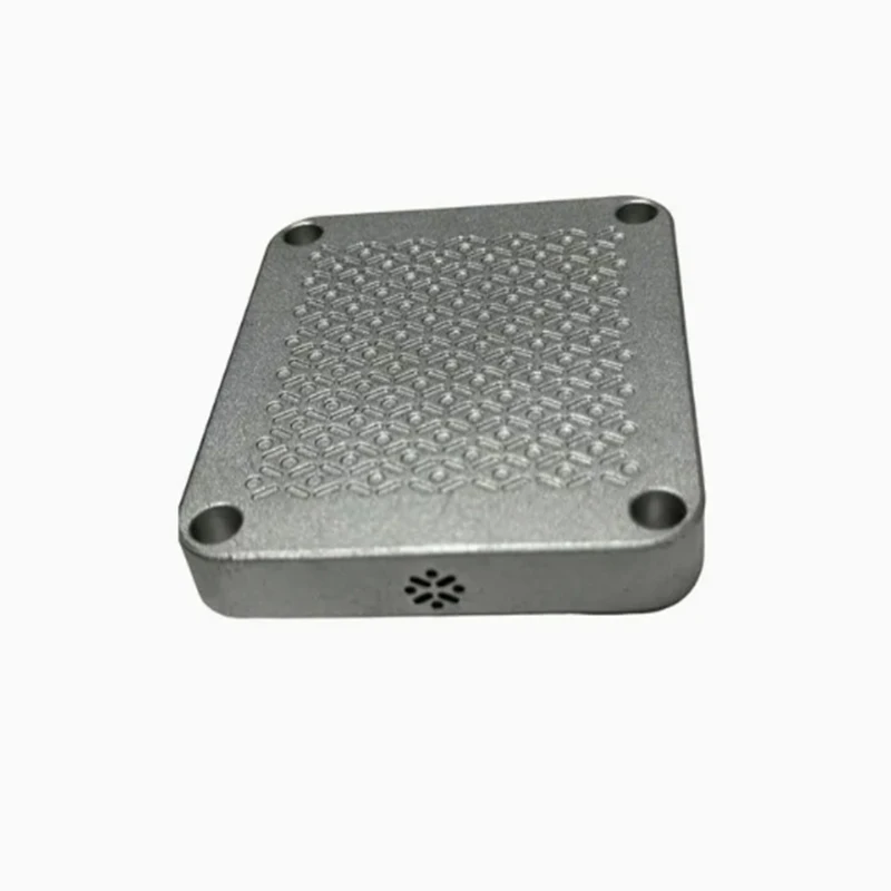 OEM Service CNC Machining Metal Spare Parts Metallic Textured Square Cover Plate