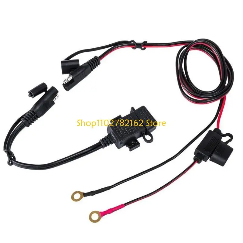 

547B Motorcycle GPS Phone Charging Adapter 2.1A SAE to USB Power Adapter