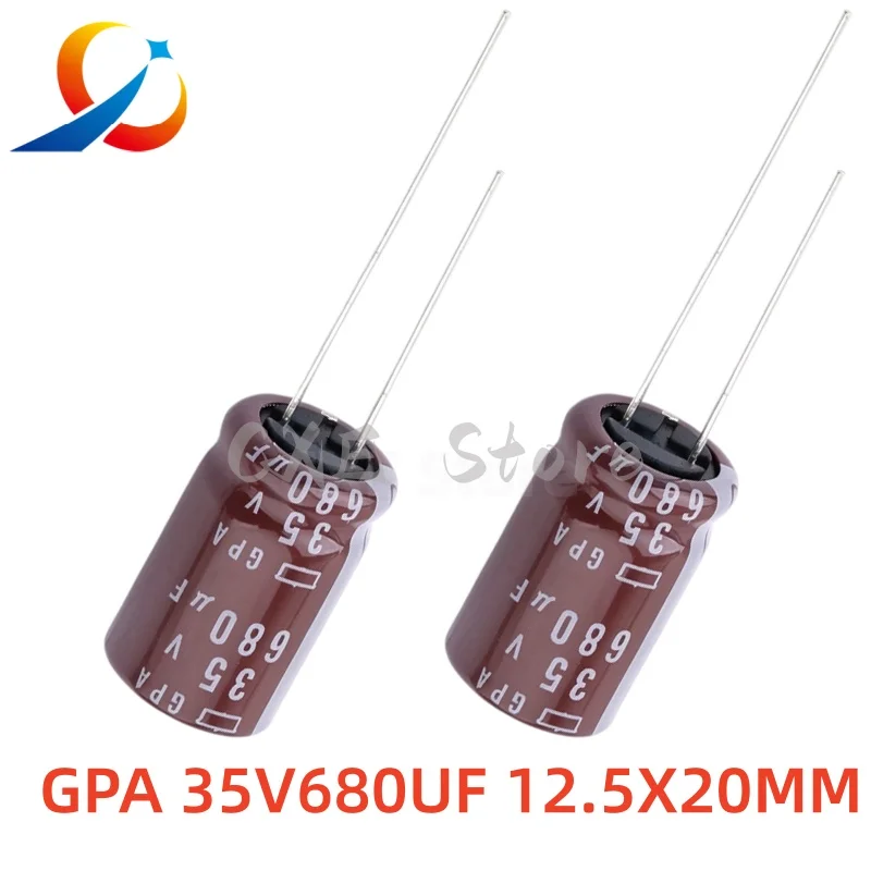 GPA 35V680UF Volume 12.5X20MM NCC Electrolytic Capacitors EGPA350ELL681MK20S 680UF 35V NEW