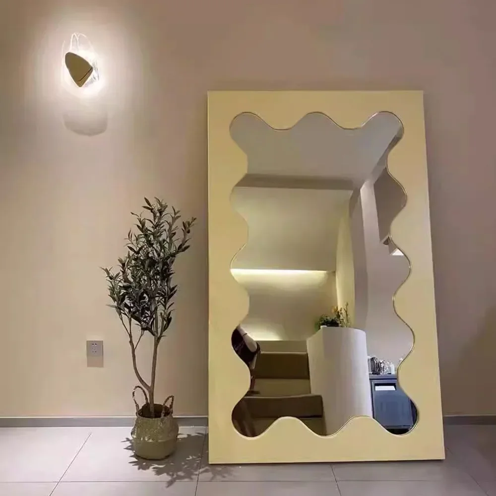 

Большое прямоугольное зеркало для гостиной, художественное эстетическое роскошное большое современное зеркало в полный рост, забавное напольное крутое украшение комнаты Espelho
