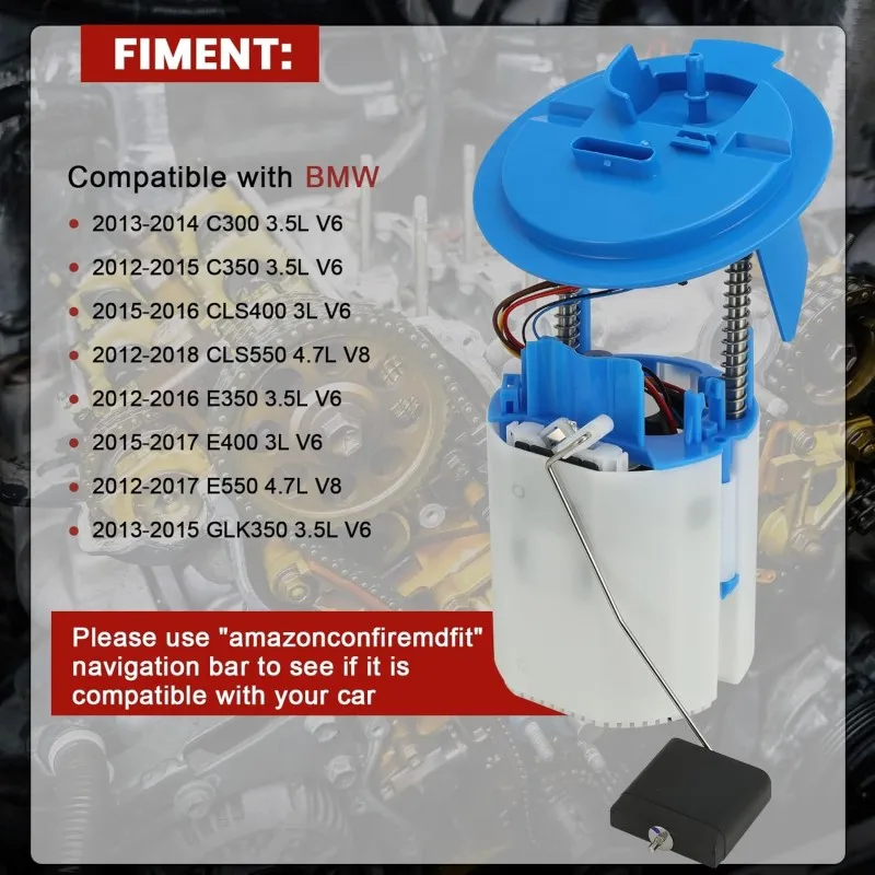 OE 2184700394,2184700094,A2184700394,A2184700094 Fuel Pump Assembly For Benz W212 W204 E350 E300 C350 C300 CLS250 3.5L 2012-2017