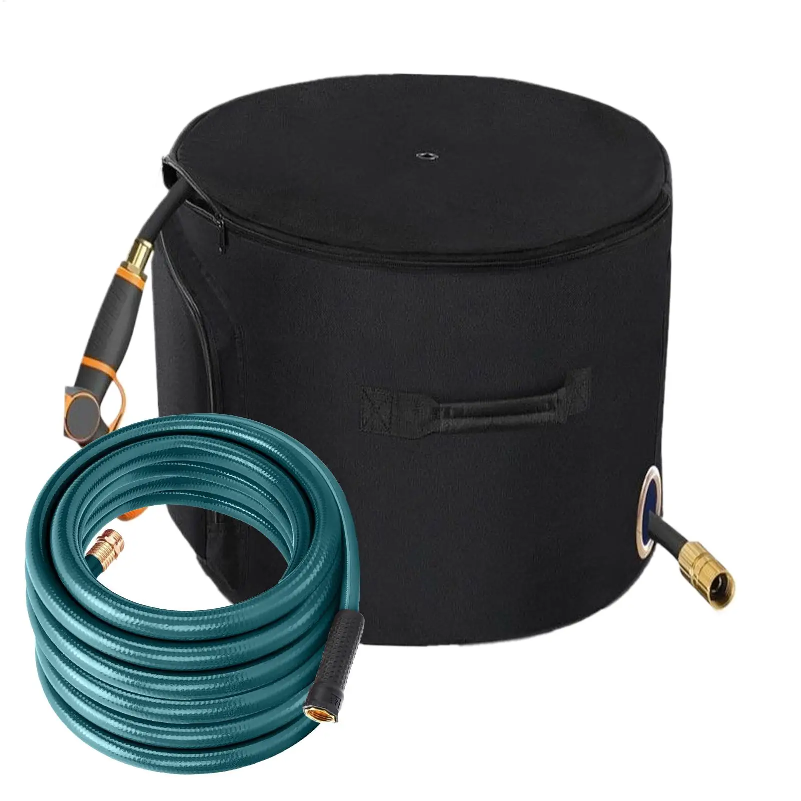 Contenedor para Manguera de Jardín, Organizador de Manguera de Agua, Contenedor Grande para Exteriores, Accesorios de Jardinería para Patio, Almacén, Granja, Jardín Trasero, Piscina