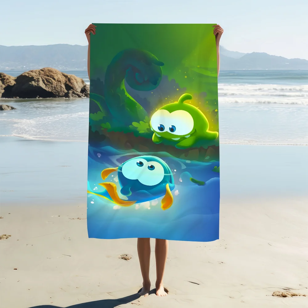O-Om لطيف n-Nom-m منشفة الشاطئ سريعة الجافة لينة مناشف حمام السباحة هدية للسفر الصالة الرياضية دش التخييم الرياضة #2