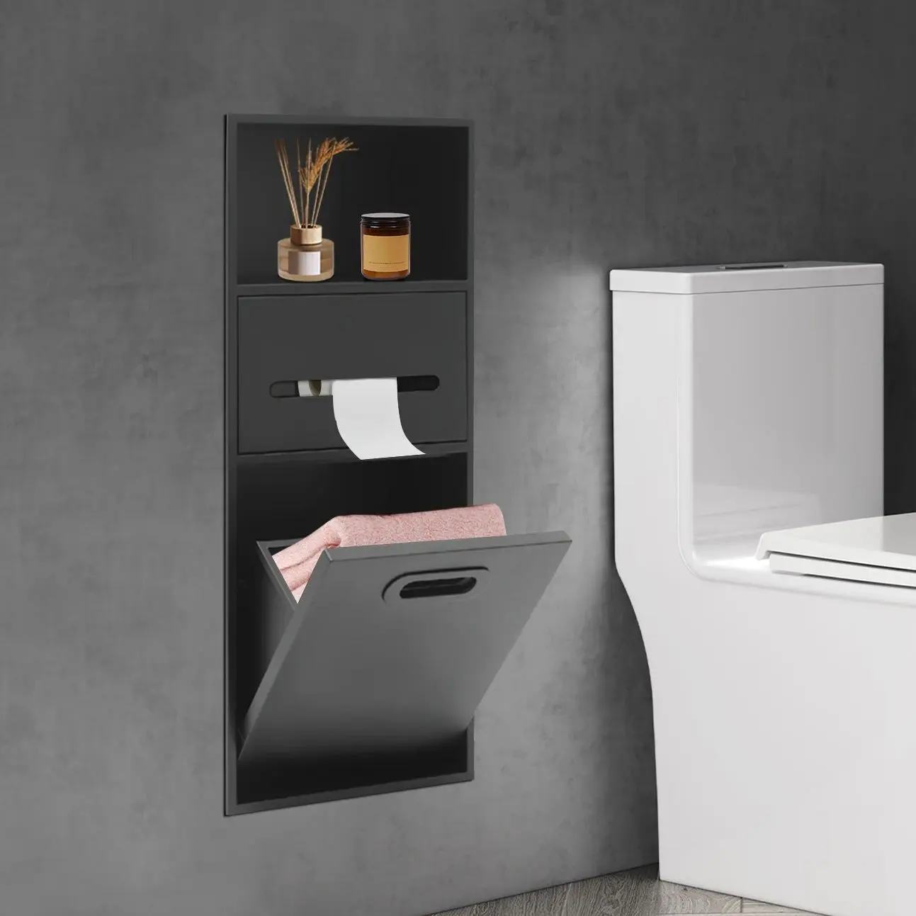 

Shower Niche 304 Stainless Steel Recessed Storage Cabinet Wall Recessed Cabinet for Kitchens, Living rooms, Bathrooms