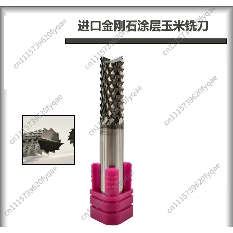 Diamond Coated Corn Milling Cutter, Efficient End Mill for Fiberglass,  Composite Materials