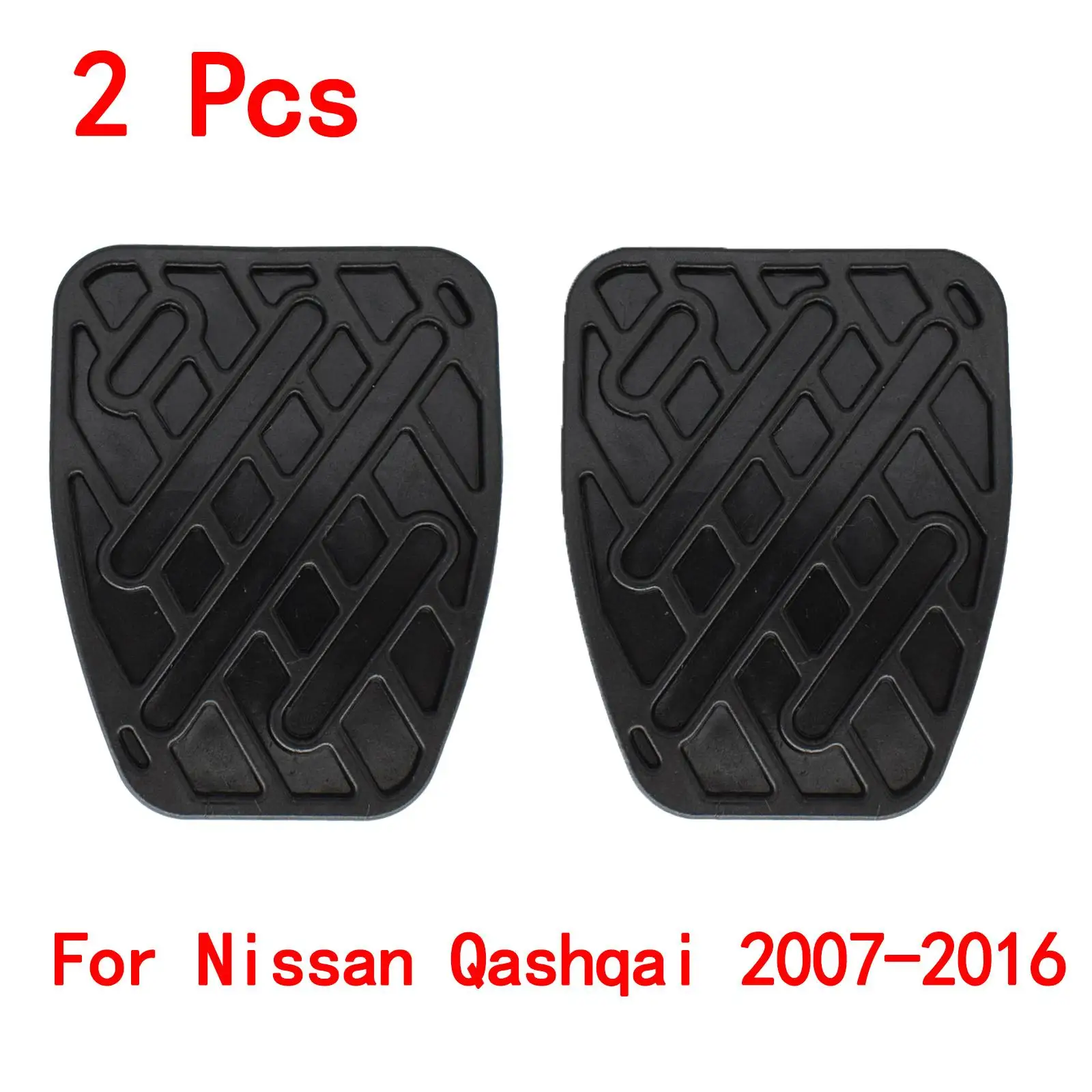 46531JD00A Brake Clutch Foot Pedal Pad Covers Set For Nissan Qashqai 2007 2008 2009 2010 2011 2012-2016 Rubber Non-Slip 2Pcs