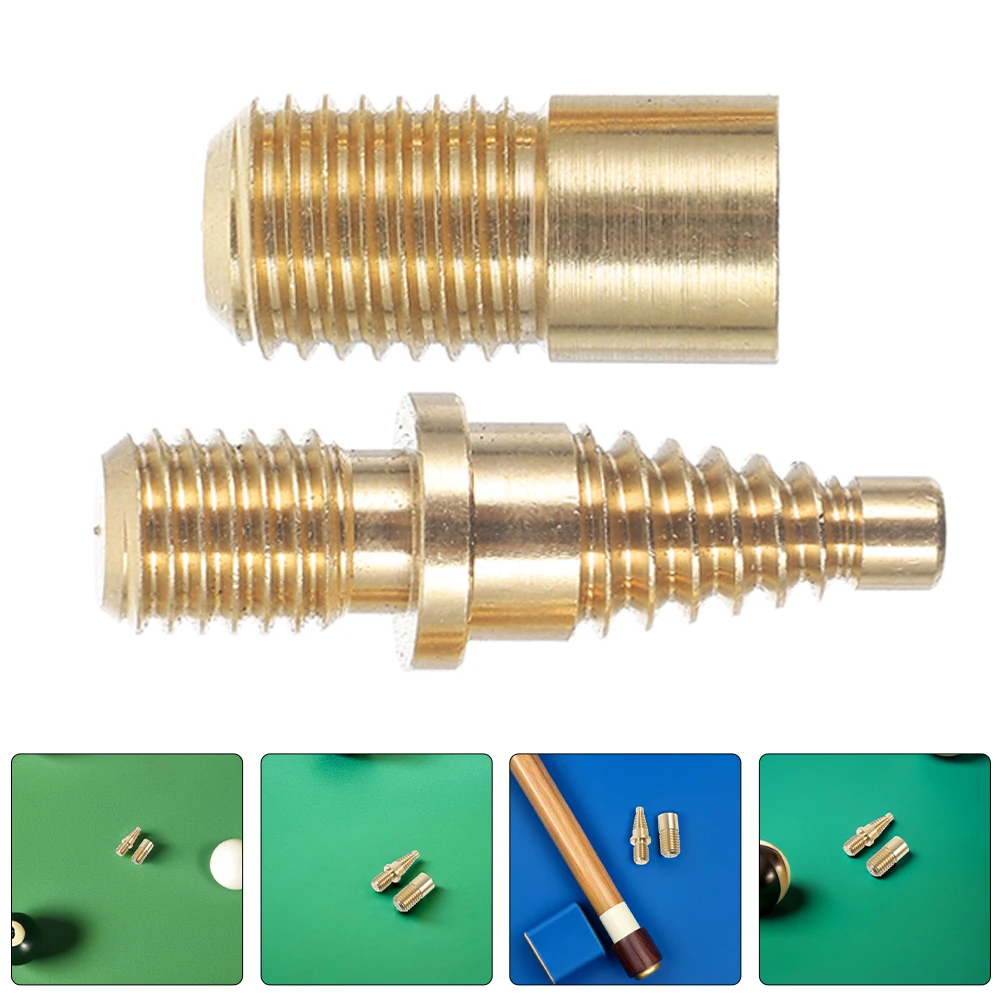 

3 set Pool Extension Joint Screw Brass Billiard Cue Connecting Hardware Tower Design Durable Copper Material For Stability Pool