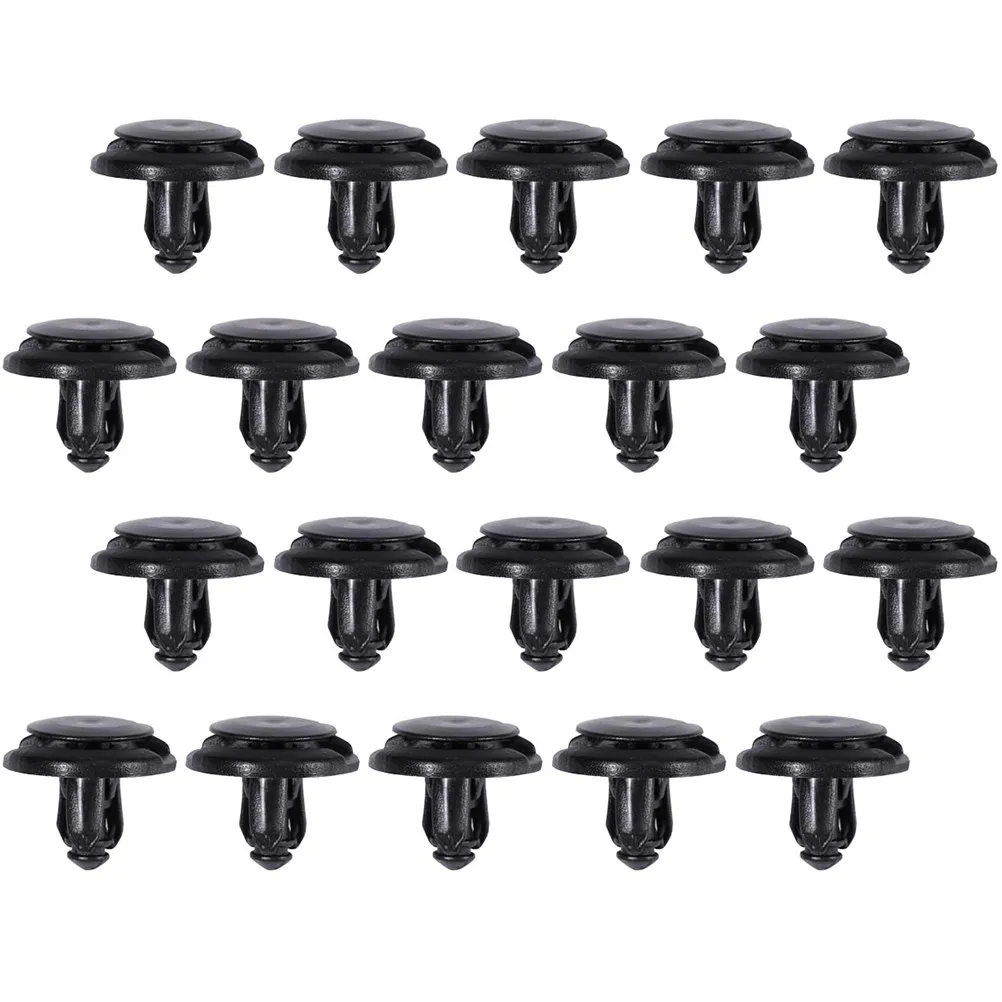 80Pcs Leaf Fender Inner Liner Clips Strong Polyformaldehyde Fastener Rivet Clips Push Type for Radiator Yoke Bumper Compatible