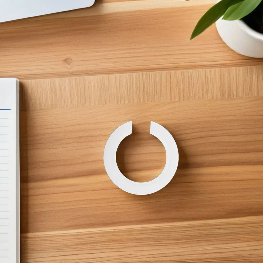 6Pcs E27 to E14 Lamp Holder Adapter Rings Plastic Lampshade Reducer Converter Stable Insulated Replacement Parts for Home Office