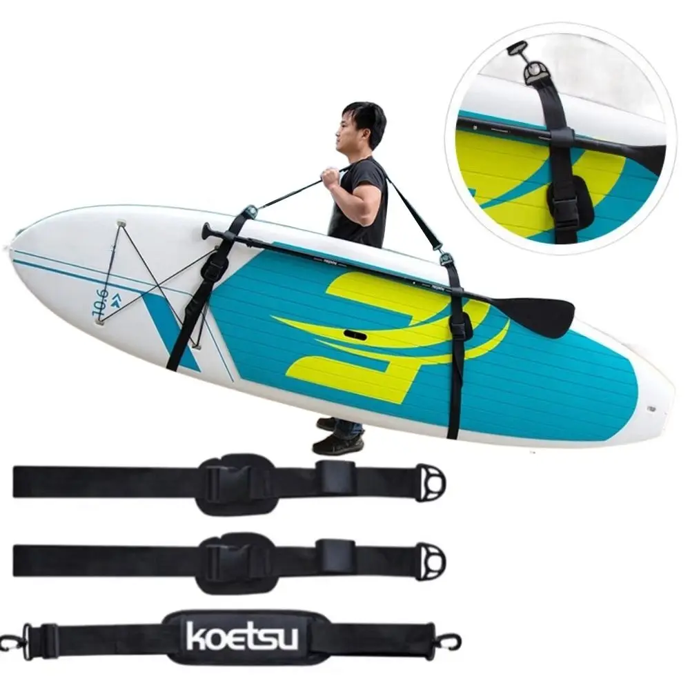 

Adjustable Surfboard Shoulder Strap Kayak Tool Webbing Paddleboard Carry Sling Portable Hanger Surfing Safety Rope