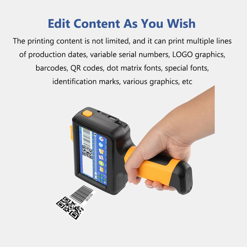 28 لغة النافثة للحبر المبرمج تاريخ رقم الشعار تاريخ انتهاء الصلاحية التسمية البلاستيك الكرتون المحمولة طابعة نافثة للحبر المحمولة مع خرطوشة حبر