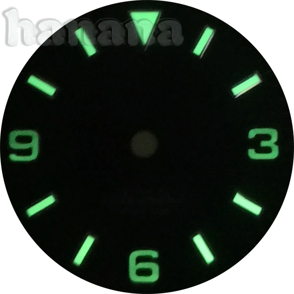 NH35 29mm dial biru langit hijau dengan luminescence hijau NH35A ETA2824 2836 Miyota 8215 821A Pearl DG2813 3804 Seagull 1612 movement