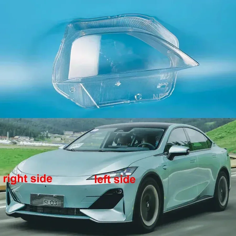 For Changan Deepal SL03 2022 2023 Headlights Cover Transparent Lamp Shade Headlamp Shell Plexiglass Replace Original Lampshade