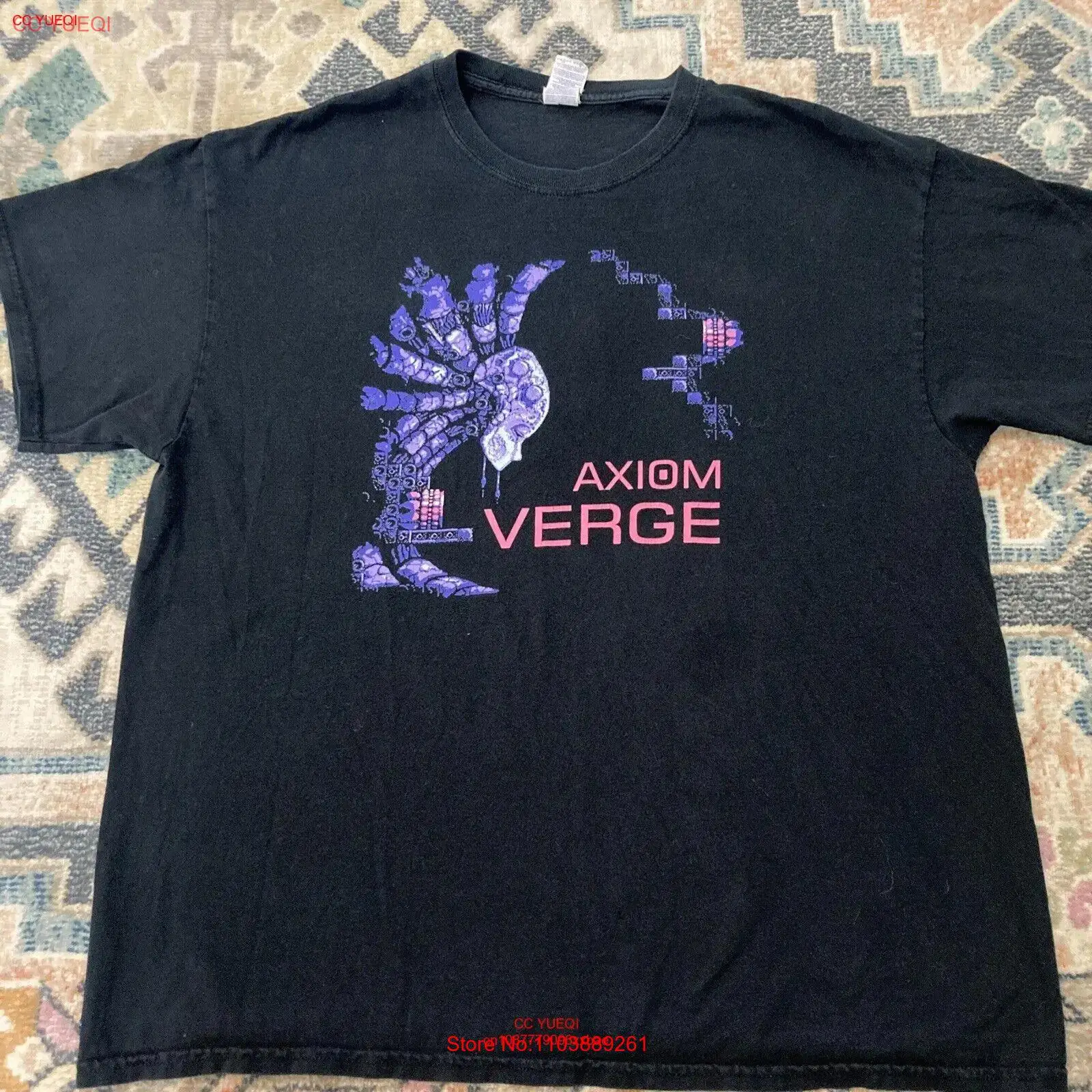 Axiom Verge Indie Games Usa Vintage Clothes Short-Sleeved T-Shirt Size XL