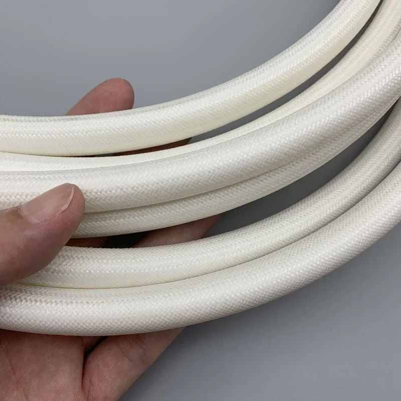 Alkali Free Glass Fiber Braided Sleeve Internal Silicone Material High Temperature Resistant Wiring Insulating Wire Sheath