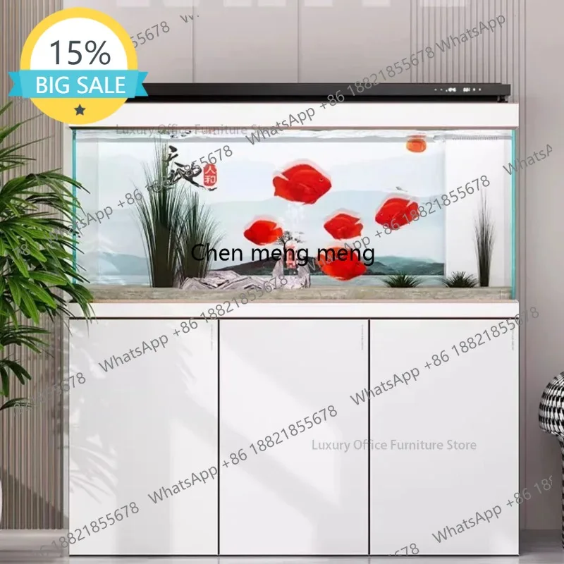 

M45 New Style Fish Bowl Aquarium Simplicity Fish Farming Equipment Floor Aquarium Ecology Customizable Furniture El Acuario