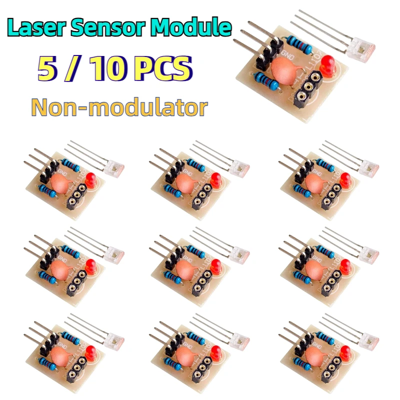 5/10PCS Laser Sensor Module Non-modulator Tube Laser Receiver Module DIY for Arduino