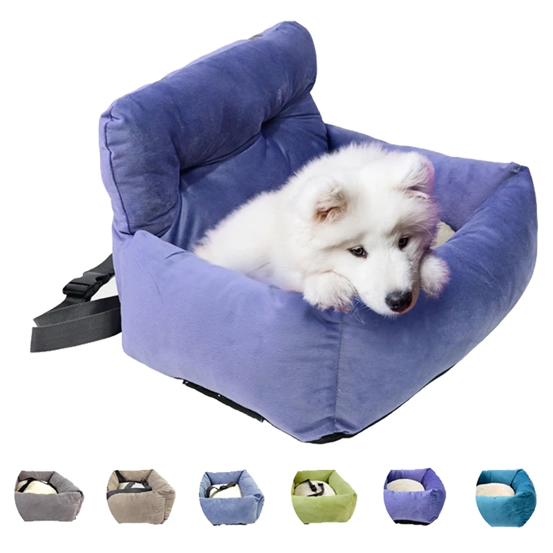 

​Short Plush Detachable Dog Car Seat Bag Pet Travel Backpack Pet Handbag Carrier Bag Lightweight Cat Foldable Dog Bag